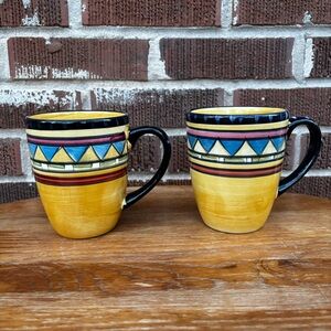 JCP Home Arizona Southwest Coffee Mugs Set of 2 Replacements